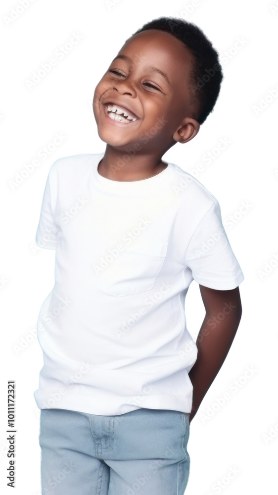 PNG Laughing t-shirt smile child.