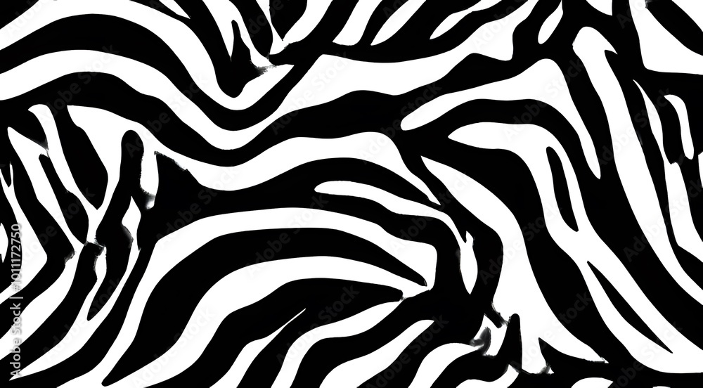 zebra print black white pattern for textile fashion design african style