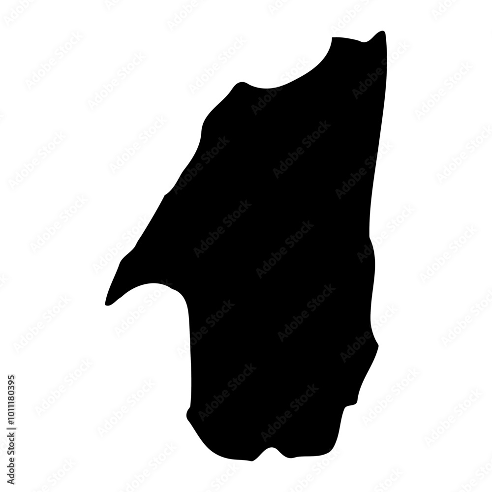 Koboko district map, administrative division of Uganda. Vector illustration.