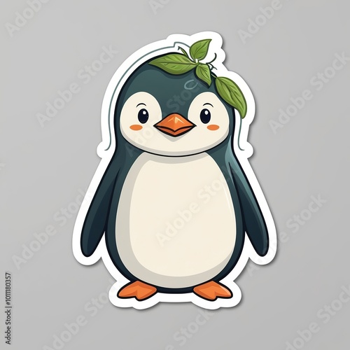 Vibrant Green Penguin: Nature�s New Star