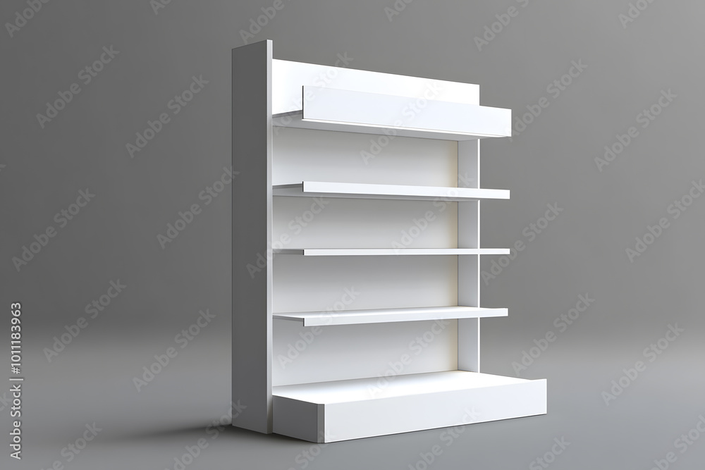 3d White Empty Product Display For Supermarket With Shelves mock up Isolated on white background. Retail shelf, ,display mockup. 3d White Empty Product Display For Supermarket With Shelves mock up Isolated on white background. Retail shelf, ,display mockup.