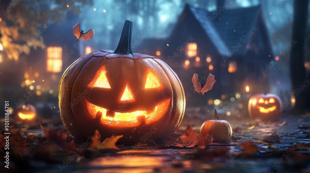 Fototapeta premium Halloween festival concept background