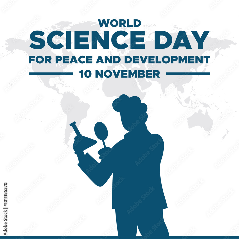 World Science Day for Peace and Development, 10th November, vector Graphic World Science Day for Peace and Development, greeting card, social media template. World Science Day for Peace and Development, 10th November, vector Graphic World Science Day for Peace and Development, greeting card, social media template.