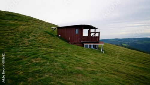 hut in the mountains