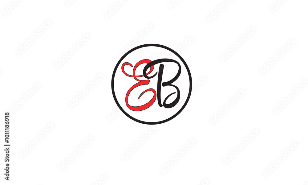 EB, BE, B, E Abstract Letters Logo Monogram EB, BE, B, E Abstract Letters Logo Monogram