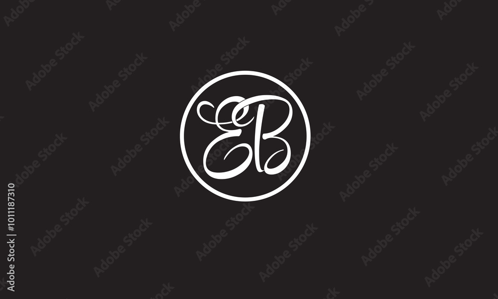 EB, BE, B, E Abstract Letters Logo Monogram EB, BE, B, E Abstract Letters Logo Monogram
