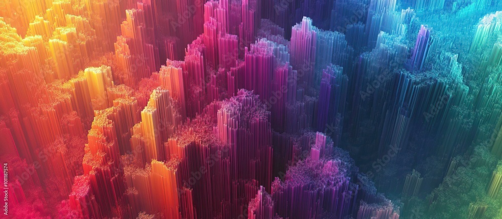 Abstract Colorful 3D Render Abstract Colorful 3D Render