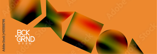 Fluid color geometric shapes abstract background. Vector Illustration For Wallpaper, Banner, Background, Card, Book Illustration, landing page