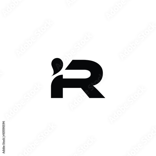 Letter iR Logo Design