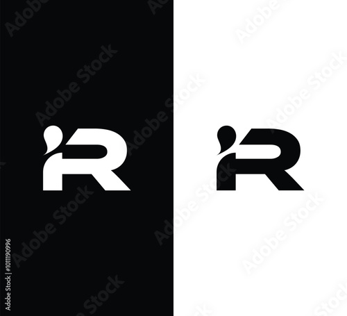 Letter iR Logo Design