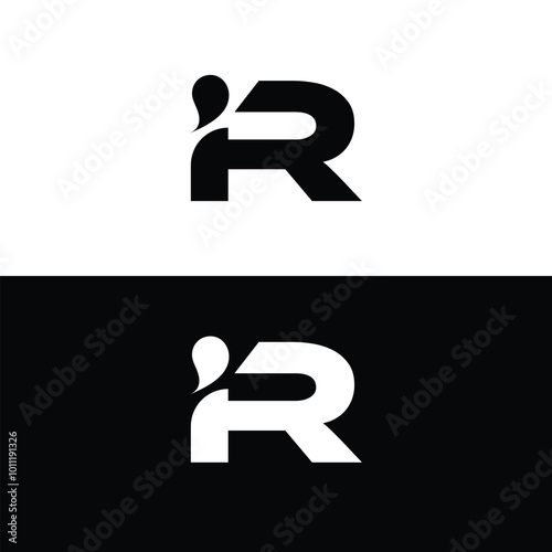 Letter iR Logo Design