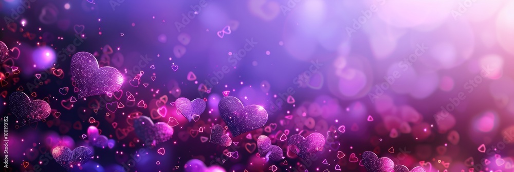 Celebration Purple. Abstract Background in Pink and Violet with Hearts for Mother's Day Celebration Purple. Abstract Background in Pink and Violet with Hearts for Mother's Day