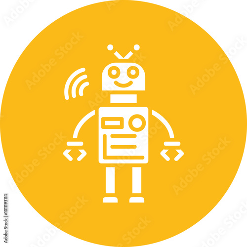 Robot Vector Icon Design