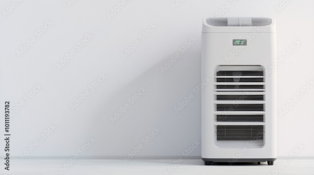 Fototapeta premium White Air Conditioner in Modern Room.