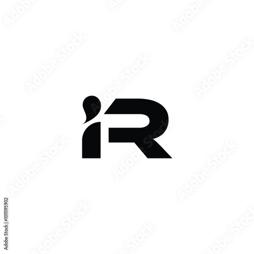 Letter iR Logo Design