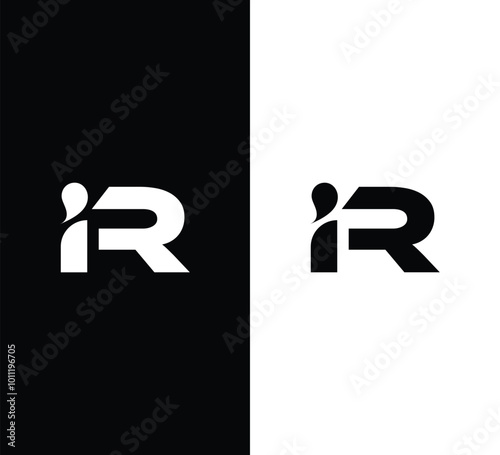 Letter iR Logo Design