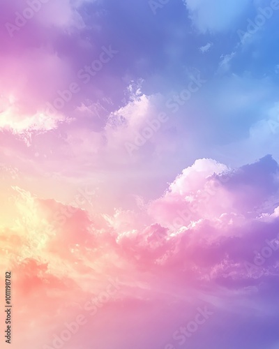 pastel tone soft modern abstract background Colorful clouds in a bright sky