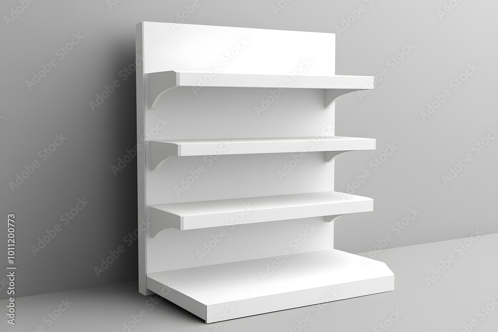 3d White Empty Product Display For Supermarket With Shelves mock up Isolated on white background. Retail shelf, ,display mockup. 3d White Empty Product Display For Supermarket With Shelves mock up Isolated on white background. Retail shelf, ,display mockup.