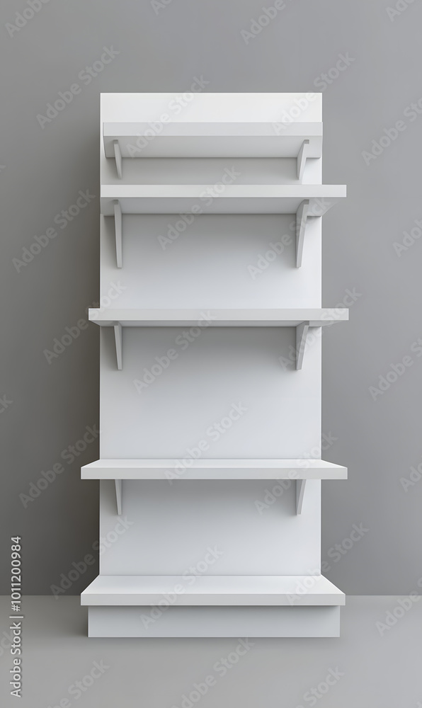3d White Empty Product Display For Supermarket With Shelves mock up Isolated on white background. Retail shelf, ,display mockup. 3d White Empty Product Display For Supermarket With Shelves mock up Isolated on white background. Retail shelf, ,display mockup.