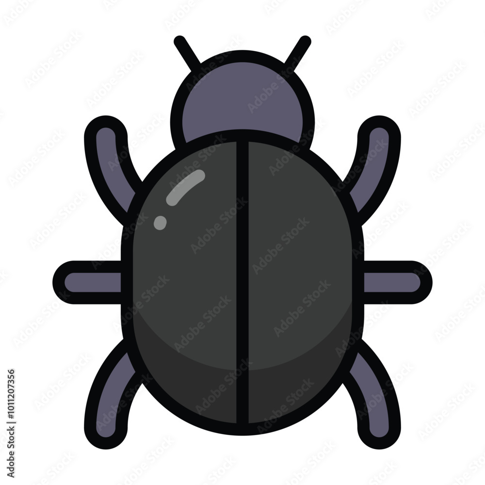 Simple Bug colorful icon. The icon can be used for websites, print templates, presentation templates, illustrations, etc Simple Bug colorful icon. The icon can be used for websites, print templates, presentation templates, illustrations, etc