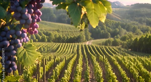 vineyard in autumn