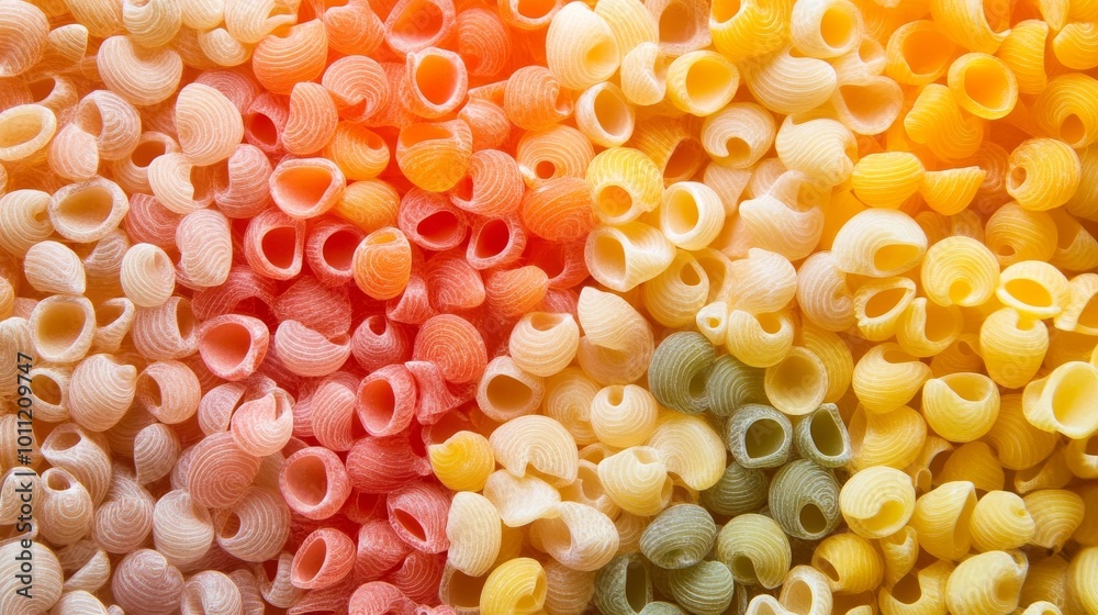 Pasta in vibrant colors up close. Pasta in vibrant colors up close.