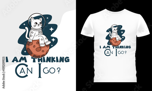 Cat T shirt Design, T-shirts for cat lovers, Vector Cat T-shirt Design