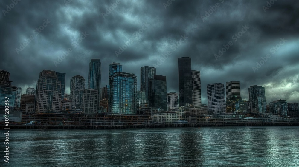Seattle skyline snippet Seattle skyline snippet