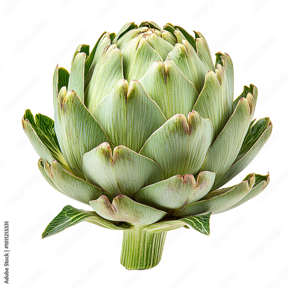 a artichoke heart, side view, on isolated transparent background a artichoke heart, side view, on isolated transparent background