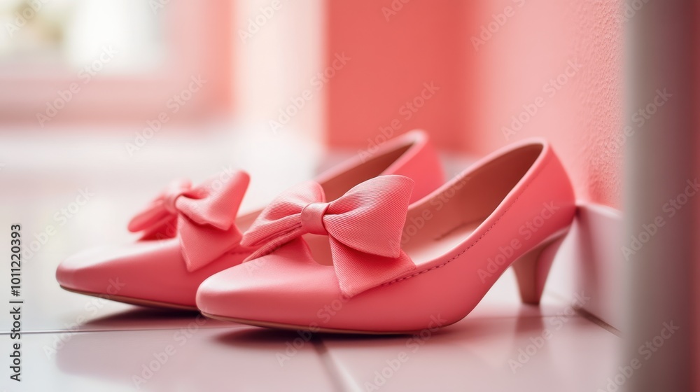 Pink Bow Heels Pink Bow Heels