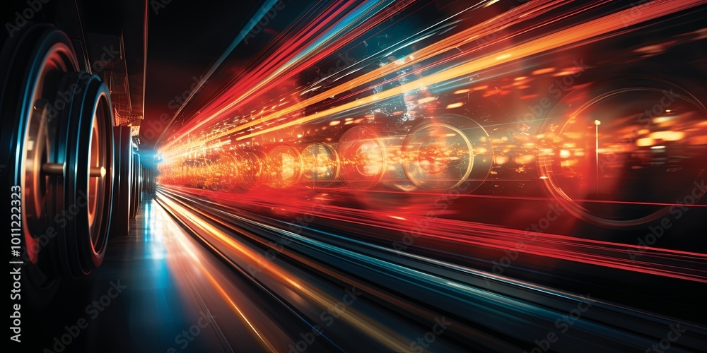 A Symphony of Light Streaks and Blurry Circles, Capturing the Essence of Rapid Movement Through an Intricate Network of Urban Illumination A Symphony of Light Streaks and Blurry Circles, Capturing the Essence of Rapid Movement Through an Intricate Network of Urban Illumination
