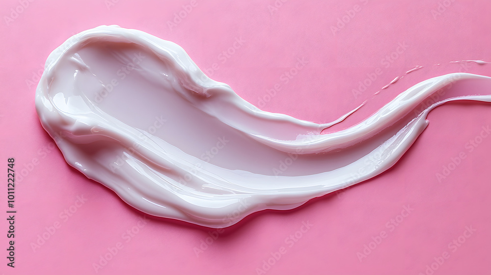 A white cosmetic cream in the shape of an elongated anemone flower, elegantly displayed on a soft, reflective surface. The cream’s smooth texture captures the light beautifully, showcasing its luxurio A white cosmetic cream in the shape of an elongated anemone flower, elegantly displayed on a soft, reflective surface. The cream’s smooth texture captures the light beautifully, showcasing its luxurio