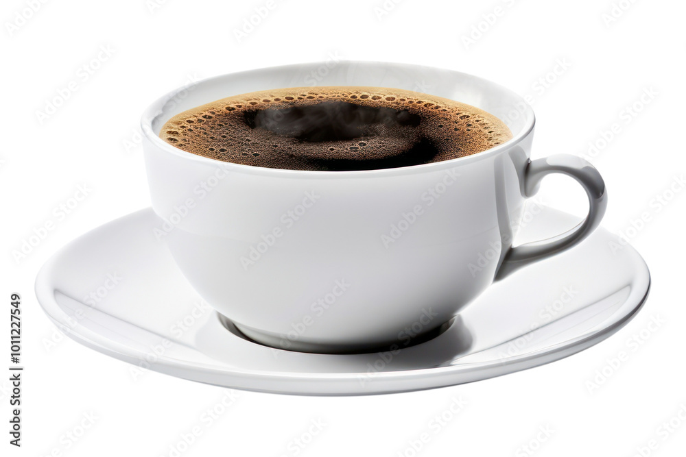 Fototapeta premium PNG Coffee cup saucer drink.