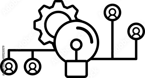 Project Management Line Icon