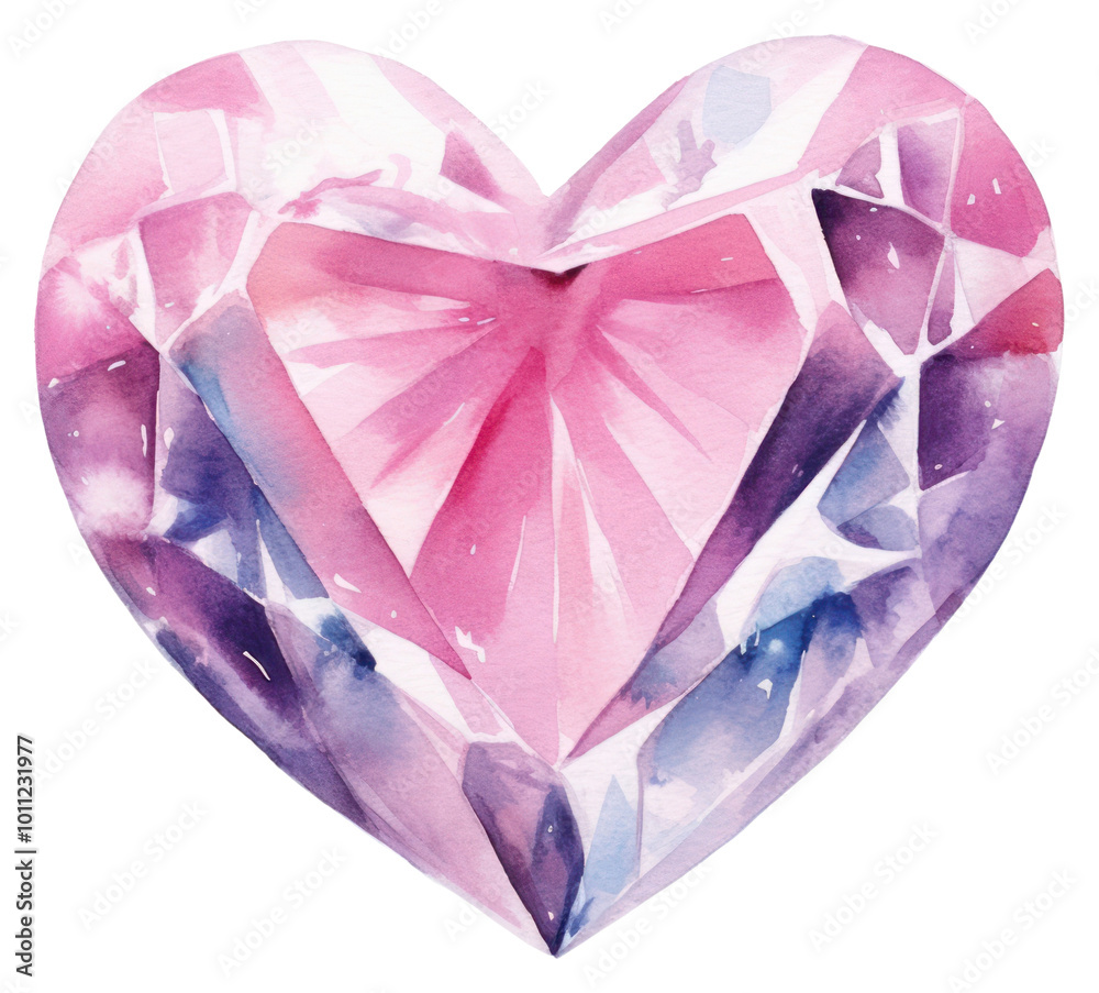Fototapeta premium PNG Heart gemstone jewelry diamond.