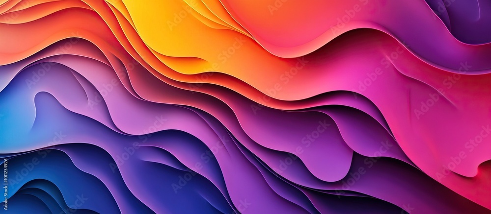 Obraz premium Abstract Colorful Waves Background