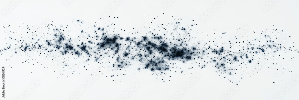 Data cloud represented by scattered dots in virtual space Data cloud represented by scattered dots in virtual space