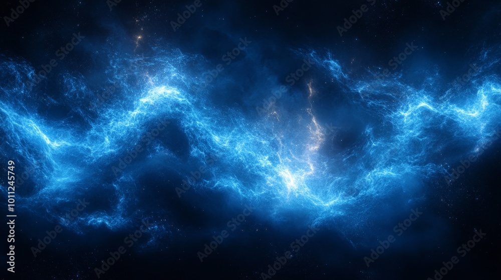 Dramatic Blue Thunder and Lightning Energy with Electric Storm Effects Dramatic Blue Thunder and Lightning Energy with Electric Storm Effects