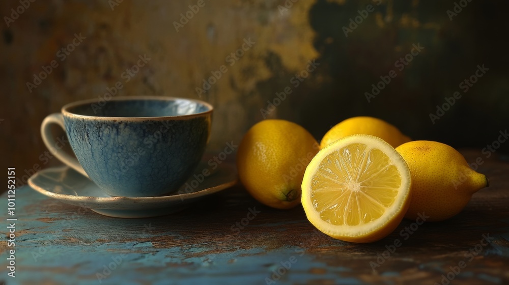 Cup, lemons Cup, lemons