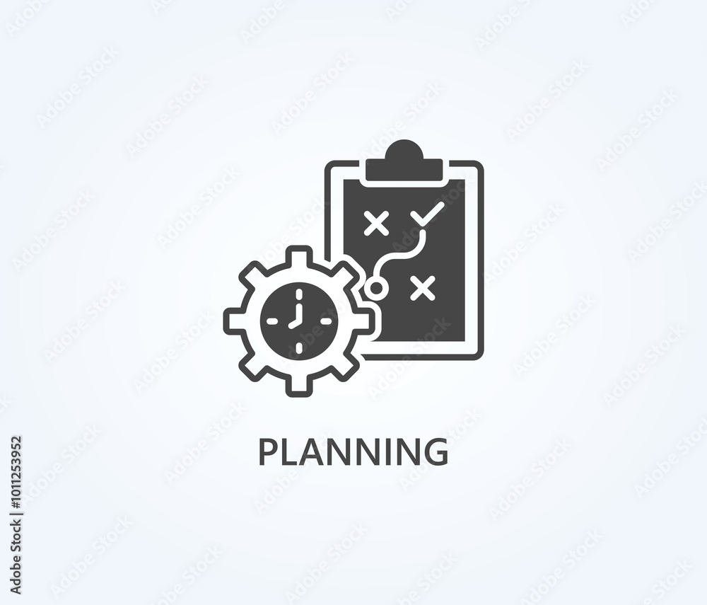 Planning Vector, Icon Or Logo Sign Symbol Illustration Planning Vector, Icon Or Logo Sign Symbol Illustration