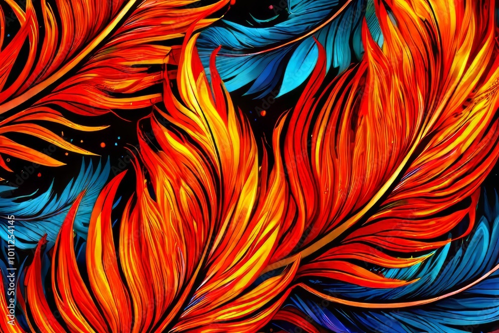 phoenix feathers a pattern of phoenix feathers with intricate d phoenix feathers a pattern of phoenix feathers with intricate d