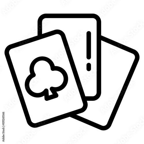 Playing cards icon.