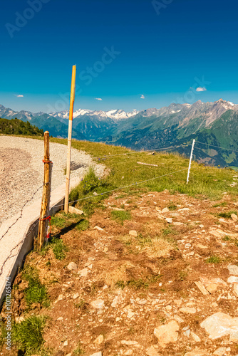 Alpine summer view at Mount Goldried, Matrei, Eastern Tyrol, Austria photo