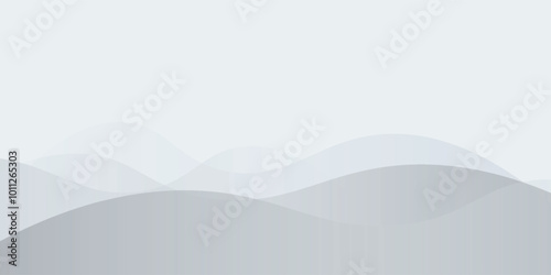 Abstract white wave vector background. Elegant dynamic waves design. Smooth and clean graphic pattern.