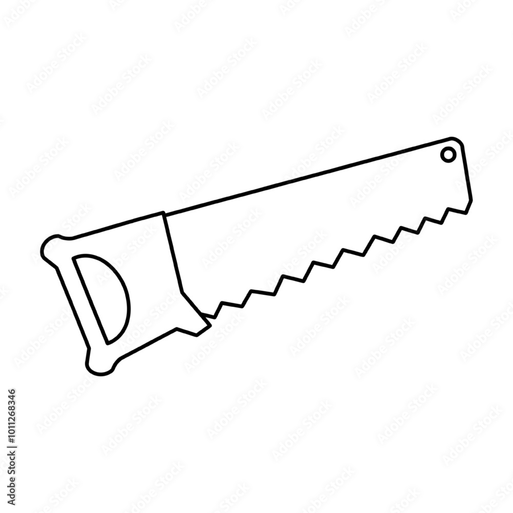 Saw icon in trendy outline style design. Vector graphic illustration. Suitable for website design, logo, app, and ui. Editable vector stroke. Saw icon in trendy outline style design. Vector graphic illustration. Suitable for website design, logo, app, and ui. Editable vector stroke.