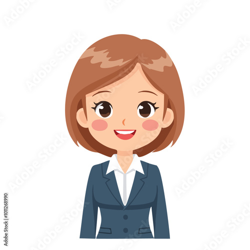 Businessman Businesswoman Cute Worker Work Job Profession Professional Occupation Cartoon Character
