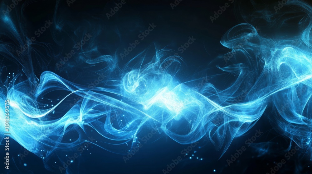 Blue light background. Abstract style