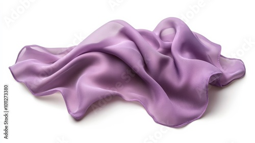 Violet fabric remnant