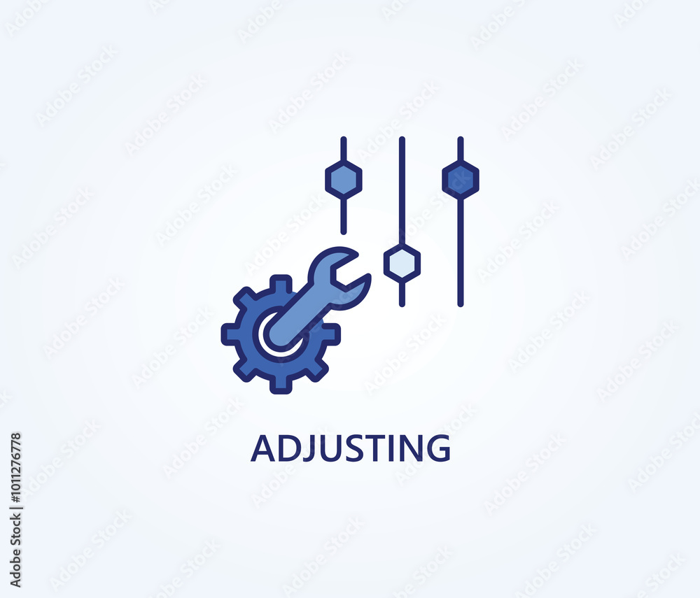  Adjusting vector, icon or logo sign symbol illustration 