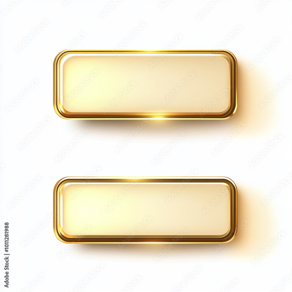 set of golden buttons set of golden buttons